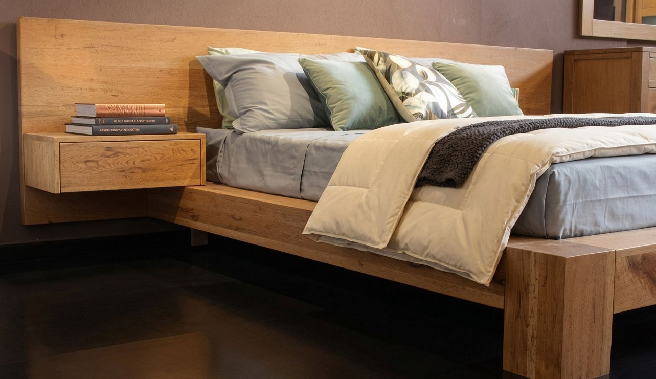 Letto in legno massello